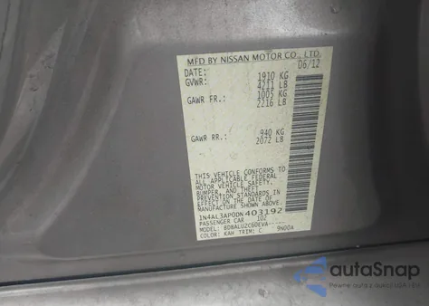 2013 Nissan Altima 2.5 Sv from USA, damaged, VIN 1N4AL3AP0DN403192